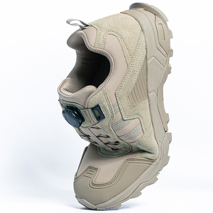 Scarpe da corsa in gomma traspirante leggere scarponi da <span class=keywords><strong>trekking</strong></span> scollati scarpe con bottoni rotanti stivali da allenamento - Product Image 4