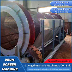 Machine de sérigraphie rotative industrielle, tambour filtrant à mailles fines soudées résistant à la corrosion, <span class=keywords><strong>filtre</strong></span> à tambour à fil en coin - Product Image 2