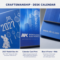 Calendrier de bureau promotionnel 2027 en gros, support en A avec impression personnalisée d'illustrations et de logo, cadeau d'entreprise pour bureau OEM