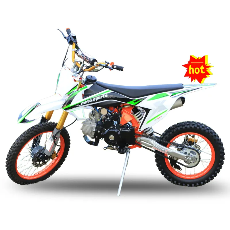 Fornito in fabbrica mini benzina dirt bike Gas Dirt bike 125cc Off-road motocicli per adulti