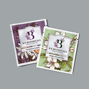 Dijital baskı 3 yan mühür küçük çay poşeti sarma poşet zarf ambalaj çay kahve Mini kese paketleme örnek çanta - Product Image 3