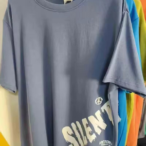 T-shirts en coton personnalisés pour hommes, grandes tailles, vente en gros, impression de haute qualité, t-shirts pour hommes - Product Image 4