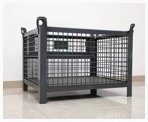 Prix usine Durable <span class=keywords><strong>Metal</strong></span> Wire Mesh Turnover <span class=keywords><strong>Cage</strong></span> Q235 Steel 3000KG Capacité Taille personnalisable pour une utilisation en atelier - Product Image 3