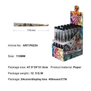 HoneyPuff $100 Bill Papiers à rouler Cône King Size Fumer Rouler Cônes Tubes Emballage en plastique transparent - Product Image 2