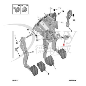 Interruptor de Luz de Freno OE 1606480480 9650688480 453465 453448 453463 para Peugeot 207 307 308 407 <span class=keywords><strong>Expert</strong></span> III Partner III (marca Datwy) - Product Image 4