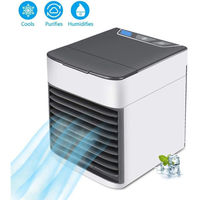 Mini ventilateur de climatisation portable USB pour bureau à domicile, ventilateur de refroidissement de deuxième génération, humidificateur, réglage de la vitesse du vent sur 3 niveaux