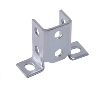 Plaque de base de poteau en profilé en C galvanisé à chaud, support sismique pour support de chemin de câbles en profilé en C 41x41 41x21