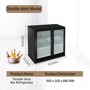 Refrigerador Comercial Bajo Mostrador de 2/3/4 Puertas con Puerta de Vidrio de Cierre Automático - Product Image 4