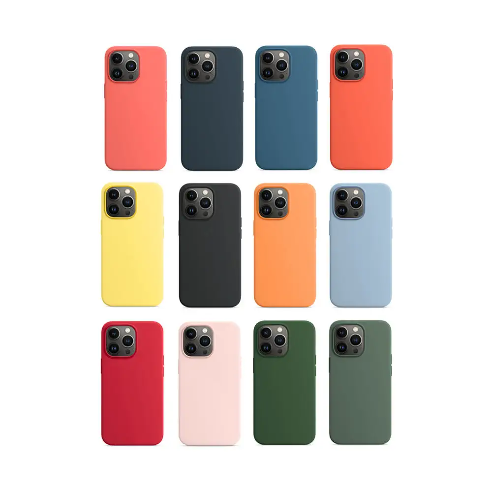 for iphone magsafed Liquid Silicone Magnetic Phone Case For original magsafeding silicone iphone 14 pro max animation case