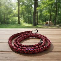 Sangle en corde d'aluminium de haute qualité pour cheval, 5 pieds, écologique, imperméable, colorée, tissée à la main, double couche, séchage rapide