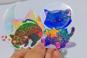 ฟิล์มเคลือบความร้อนโฮโลแกรมสีรุ้งใส ขนาด 3 นิ้ว ความแข็งอ่อนปานกลาง ผิวมันเงา กว้าง 30 ซม. แบบม้วน ราคาโรงงาน - Product Image 5