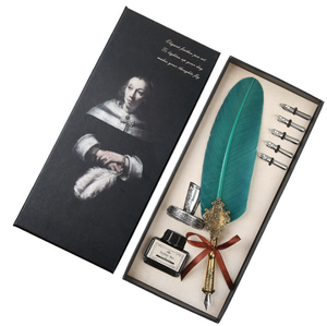 2026 Writing Quill Set Ink Dipped in <b>Water</b> Personalized Gifts Various Styles Retro Calligraphy Quills - Product Image 2