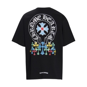T-shirt Unisex Chrome Heart in Puro Cotone 230g, Vestibilità Ampia, Stampa Serigrafica, Traspirante, Stile Streetwear, Manica Corta, Vendita all'Ingrosso - Product Image 4