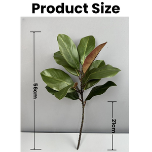 Plantas Artificiales, Ramas de Magnolia al por Mayor, Hojas de Árbol de Caucho Artificiales, Ramas de Magnolia de Plástico para Decoración del Hogar - Product Image 6