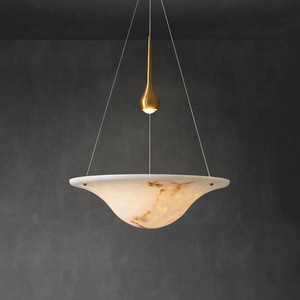 YSSJD – lampe suspendue ronde dorée à LED E27, commande par interrupteur, pour salle à manger, salon, chambre à coucher, Design moderne - Product Image 2