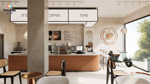 Barra de Bar Moderna para Restaurante |   Muebles de Bar Comerciales de Madera Personalizados con LED |   Solución Integral Ecológica y Resistente para Equipamiento - Product Image 3
