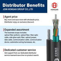 Cable de Fibra Óptica Blindado Personalizado de 12, 24, 48 Núcleos, Cable de Internet para Exteriores, Bobina Negra, Cables de Comunicación de Fibra