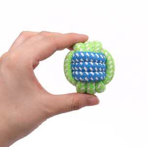 Juguete Masticable Indestructible para Perros, Pelota de Cuerda de Algodón Tipo Yute Resistente, Juguete Interactivo para Masticar para Uso Diario Informal - Product Image 4