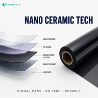 Film céramique nano-charbon 25% VLT, vision cristalline, protection intimité, teinte pour vitres de voiture, IR 85 UV 99, vente en gros, usine OEM