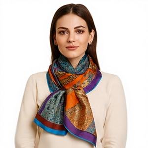 Bufanda de Seda con Estampado de Leopardo Más Vendida del Año - Product Image 1