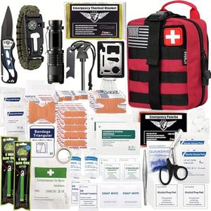 Kits de premiers secours d'urgence en gros, 142 pièces d'équipement de survie professionnel avec sacs personnalisés - Product Image 2