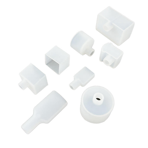 ชุดฝาครอบปลายสายไฟ LED ซิลิโคน แบบสี่เหลี่ยมและแบบกลม ป้องกันน้ำได้ สำหรับสายไฟนีออนเฟล็กซ์ LED สีดำ O2P - Product Image 6
