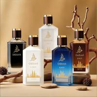 Flacons de parfum en verre de luxe, surface lisse, flacon de parfum vide unique avec emballage boîte, 50 ml, 100 ml