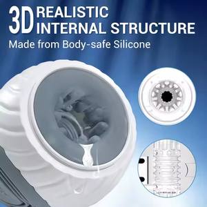 10 modos de vibración ajustables Mini taza juguete sexual sensación táctil Real ABS + TPE Material USB imán carga vibrador masturbador para - Product Image 5