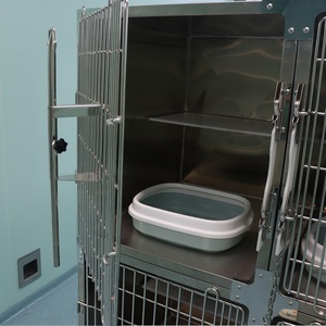 Lekang dört-Pet hastane kafesi-304 paslanmaz çelik kedi kurtarma sandık besleme kurtarma çıkarılabilir tepsi ayarlanabilir bölüm 2-Year - Product Image 3
