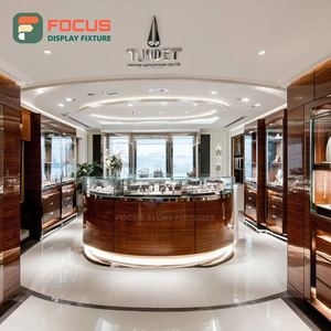 Modern Jewelry Retail Display System Polished Surface Jewelry Shop Jewelry Cabinet - Product Image 5