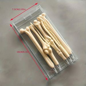Creative Realistic Human Skeleton Shape 1.0mm Writing Width Ballpoint <b>Pen</b> Funny Plastic Bone Student <b>Pen</b> for Back-to-School Gift - Product Image 5