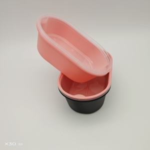 Contenedor Rectangular Desechable de Plástico PP de Grado Alimenticio de 350 ml, Apto <span class=keywords><strong>para</strong></span> Refrigerador y Microondas, con Tapa - Product Image 3