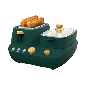 뜨거운 판매 빵 토스터 팝업 재열 해동 취소 프라이팬 계란 3 1 음식 automat 다기능 아침 메이커