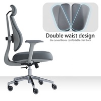 Chaise pivotante ergonomique à Double taille, dossier haut, Mobilier de bureau