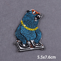 Écusson de fer brodé d'animaux de paysage d'aventure pour vêtements Accessoires de vêtements de bricolage Écusson de logo personnalisé