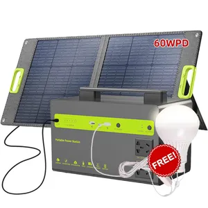 Customizable Portable Power Station And Solar Generator 300 Peak Watts And 600 Rated Watts Solar Backup Generators For Home Use