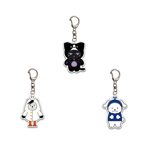 Spot Star Cartoon Doll PVC Plastic UV Printing Key Chain Schoolbag Pendant Fashion Trend Souvenir Accessories - Product Image 3