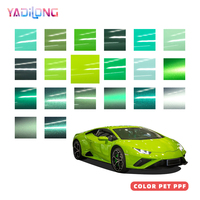 PET Midnight Green Car Vinyl Wrap Roll Cambio de color Pegatinas para automóviles Air Release Car Wrapping Film