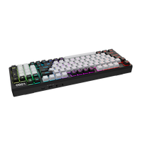 Clavier mécanique OEM personnalisé 98 touches avec joint, échange à chaud, triple mode sans fil, pour gamers, touches PBT double injection, vente en gros
