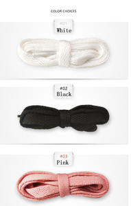 Cordones Planos de Alta Calidad en Oferta, Coloridos, de 1.2 cm de Longitud, con Puntas de Plástico - Product Image 2