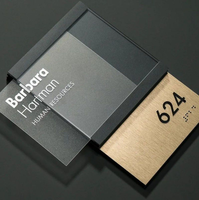 Plaque tactile braille conforme ADA pour chambre d'hôtel