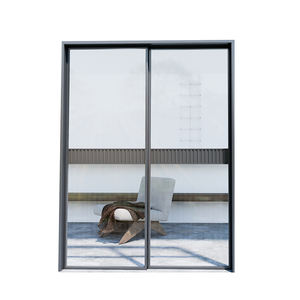 NFRC AS2047 extérieur 4 panneaux <span class=keywords><strong>double</strong></span> <span class=keywords><strong>vitrage</strong></span> en aluminium trempé portes coulissantes en verre pour balcon portes patio entrée - Product Image 2
