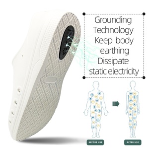 Nhà Máy Biểu Tượng Tùy Chỉnh Thoải Mái ESD Phòng Sạch PU An Toàn Giày PVC Nối Đất Nối Đất Với Không Khí Vent Cho Giày Thể Thao Người Đàn Ông - Product Image 4