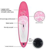 Offre Spéciale personnalisé rose couleur tout rond gonflable sup Paddle board stand up paddle board pour le surf en stock