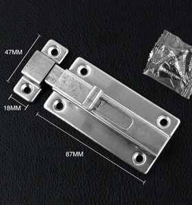 Ferramenta per Mobili all'Ingrosso, Chiavistello Moderno e Semplice per Porte in Legno da Bagno, Montaggio Superficiale, Manuale, Antifurto - Product Image 3