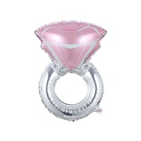 Bague de fiançailles en diamant étincelante Mylar I Do Ring Ballons Mariage Proposition de fiançailles Mariage Bridal Shower Party Supplies
