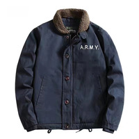 Blouson Bomber Décontracté pour Homme 100% Coton Rembourré, Doublure Polaire Épaisse, Fermeture Éclair, Coupe-Vent, Écologique, Veste de Travail