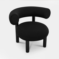 Fauteuil d'appoint de salon en cuir véritable et velours, design nordique moderne de luxe, pour appartement, villa, hôtel