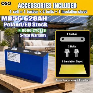 QSO Eu Stock MB56 Lifepo4 628Ah 668Ah MB 56 628 560 Ah 3.2V 1175Ah Lfp 660Ah 560Ah Evemb56 MB56 Cellule de batterie lithium-ion prismatique - Product Image 3