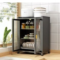 Meuble de rangement en acier pour vaisselle, armoire de cuisine en métal pour l'organisation de la maison et de la salle à manger